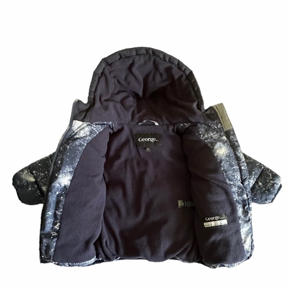 Navy-grey 2T puff jacket. New - Picture 3 of 7